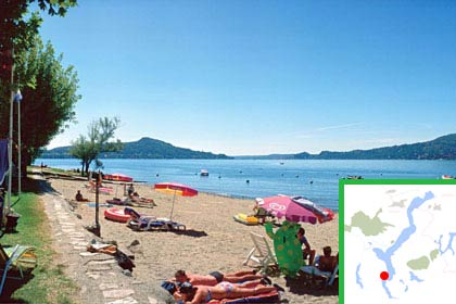 Badestrand auf dem Camping Solcio