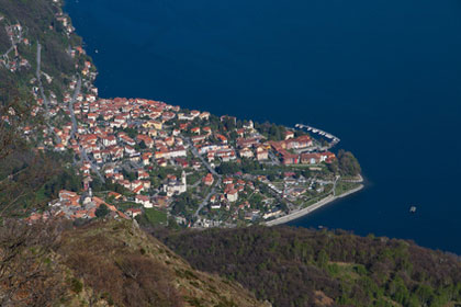 Blick auf Cannero Riviera von Trarego Viggiona