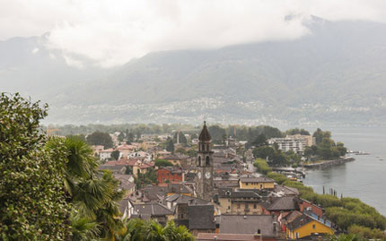 Blick vom Monte Verita auf Ascona