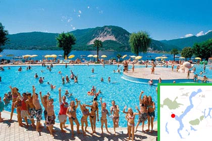 Wasserpark auf dem Camping Isolino