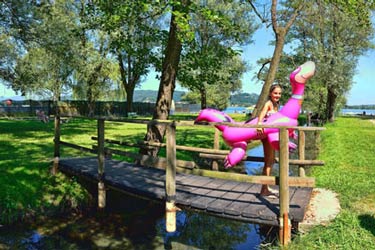 Wiese auf dem Camping Eden