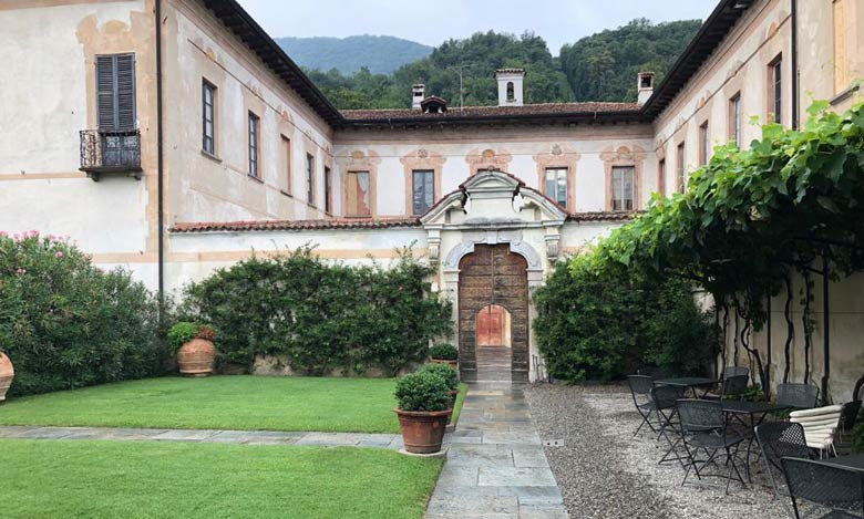 Außenarchitektur der Villa Della Porta Bozzolo