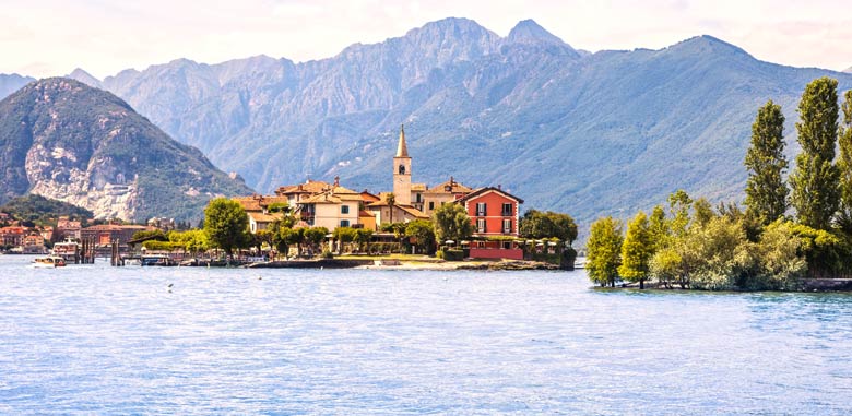 Blick auf die Isola dei Pescatori Blick auf die Isola dei Pescatori