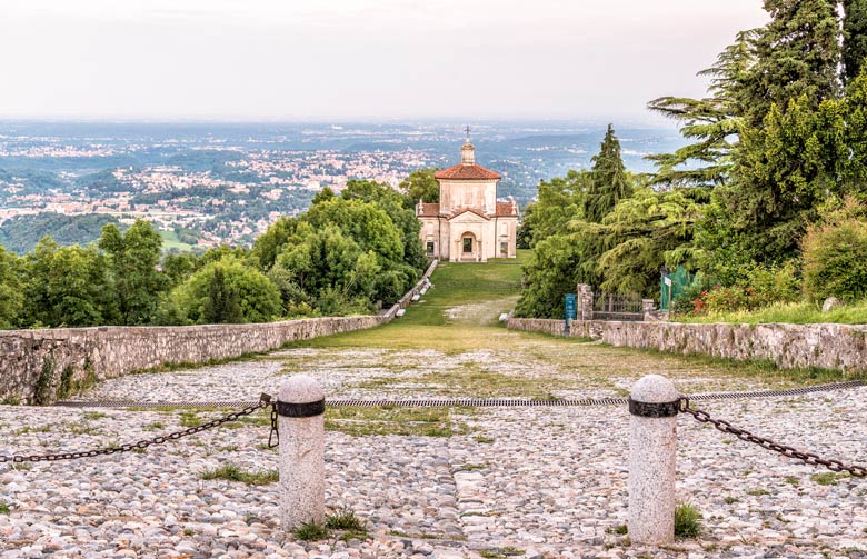 Blick auf den Sacro Monte di Varese
