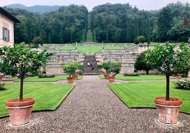 Garten der Villa Della Porta Bozzolo