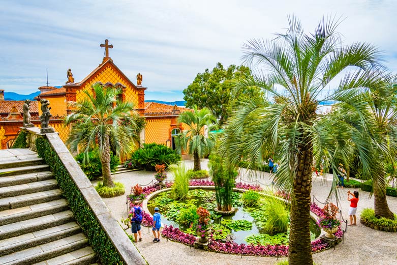 Garten des Palazzo Borromeo der Isola Madre