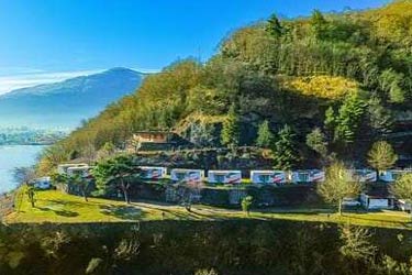 Blick auf das Lakeview Cannobio Camping & Resort