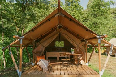 Safari Zelt auf dem Ca Stella Camping del Monte San Giorgio