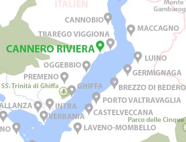 Karte Cannero Riviera