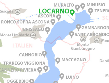Karte von Locarno