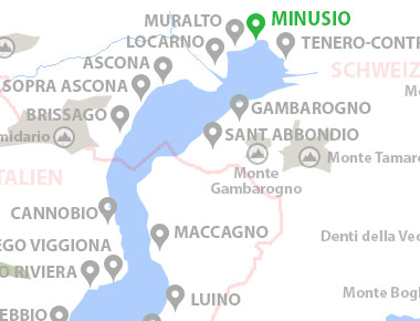 Karte von Minusio