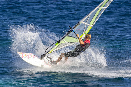Surfen am Lago Maggiore in Calde